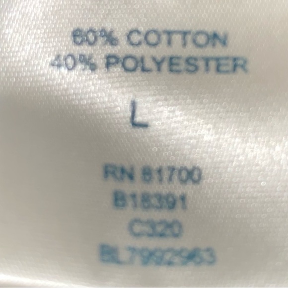 BLAIR daisy short sleeve crewneck blue white yellow soft tee T-shirt top size L - Picture 3 of 8